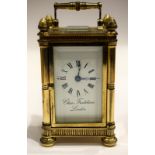 Charles Frodsham Miniature Brass Carriage Clock