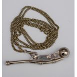 WW2 Bosun's Whistle & Chain