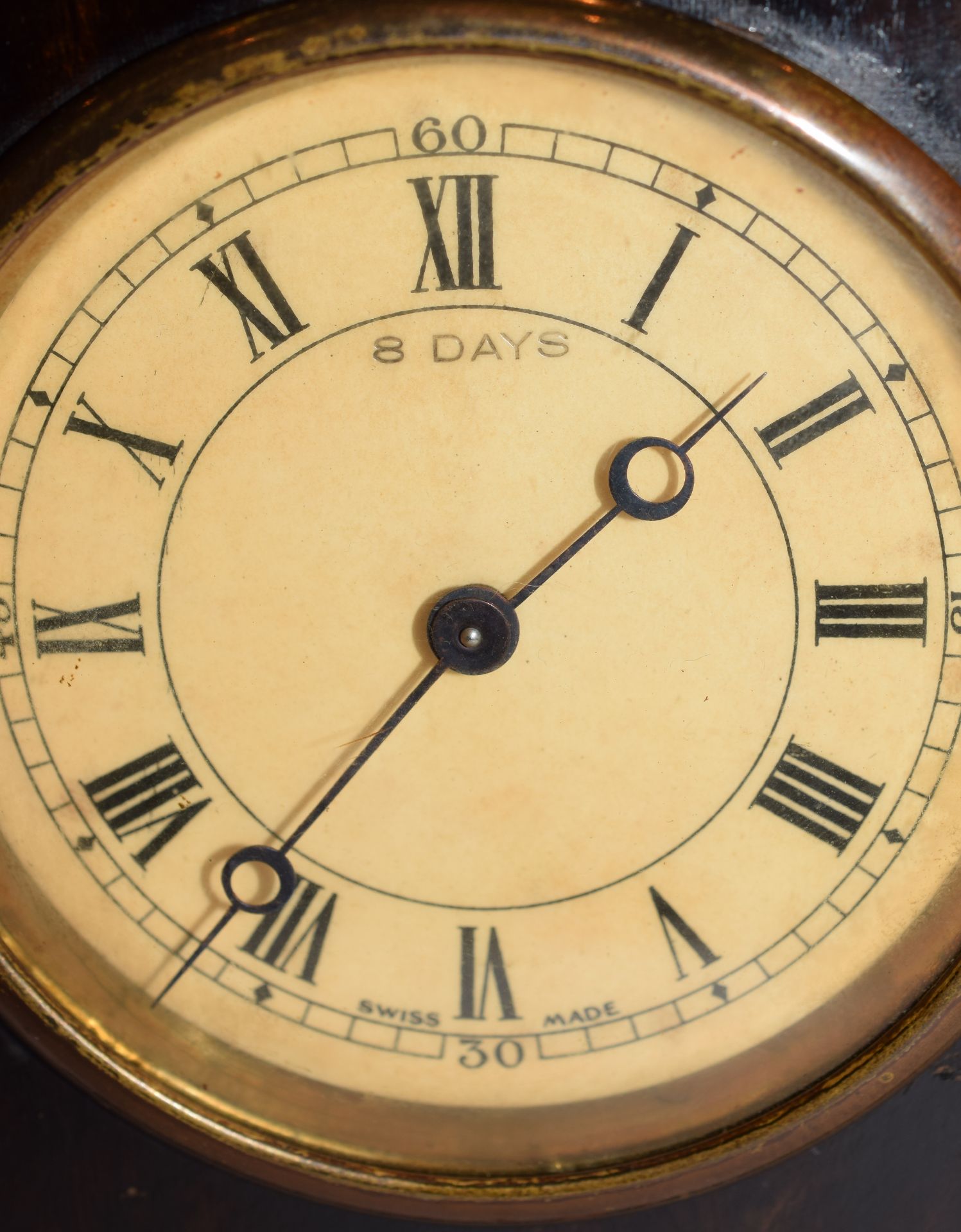 8 Day Mahogany Mantel Clock - Image 2 of 5