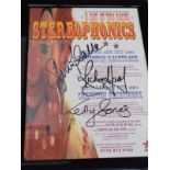 Stereophonics Signed Poster 2001 Stuart Cable