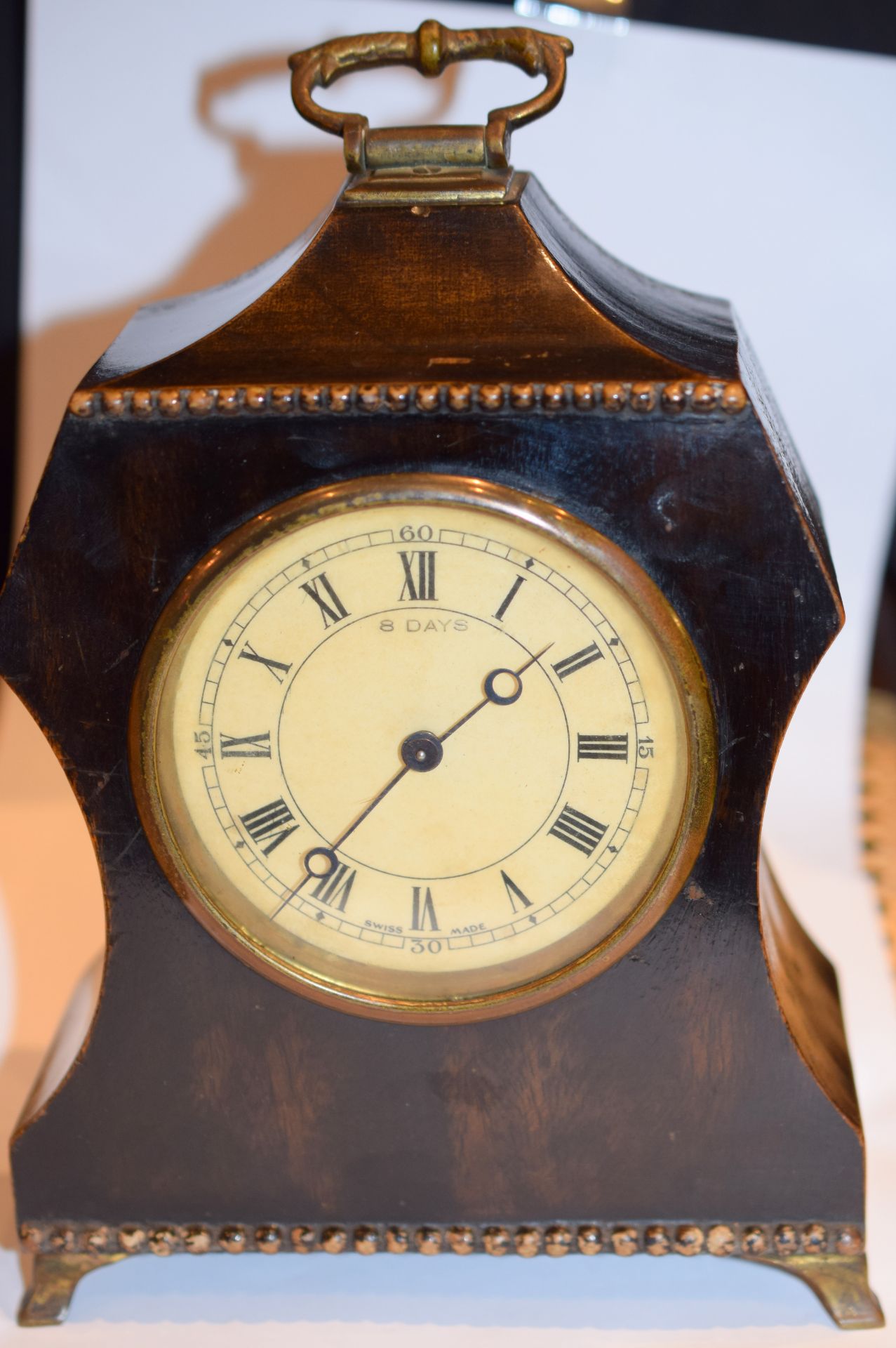 8 Day Mahogany Mantel Clock