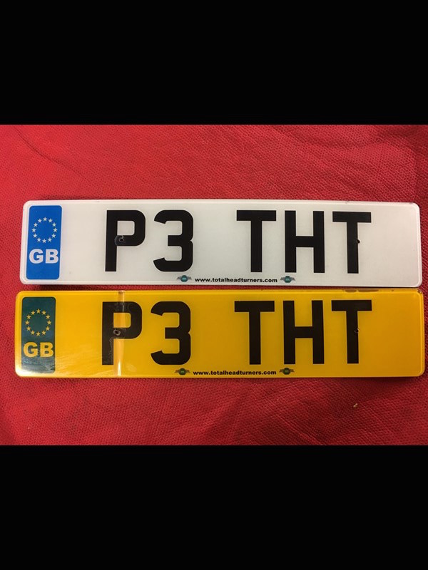 Private number plate P3 THT for sale On retention ready to go on your car.