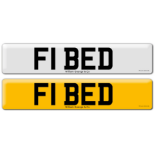 Registration F1 BED on DVLA retention certificate.