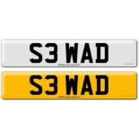 Registration S3 WAD on DVLA retention certificate.