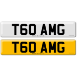 Registration T60 AMG on DVLA retention certificate.