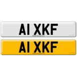 Registration A1 XKF on DVLA retention certificate.