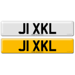 Registration J1 XKL on DVLA retention certificate.