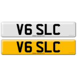 Registration V6 SLC on DVLA retention certificate.