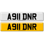 Registration A911 DNR on DVLA retention certificate.