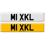 Registration M1 XKL on DVLA retention certificate.