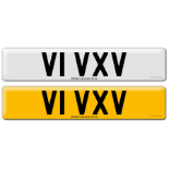 Registration V1 VXV on DVLA retention certificate.