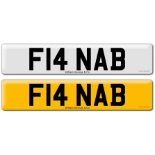 Registration F14 NAB on DVLA retention certificate.