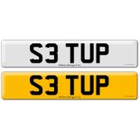 Registration S3 TUP on DVLA retention certificate.