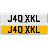 Registration J40 XKL on DVLA retention certificate.