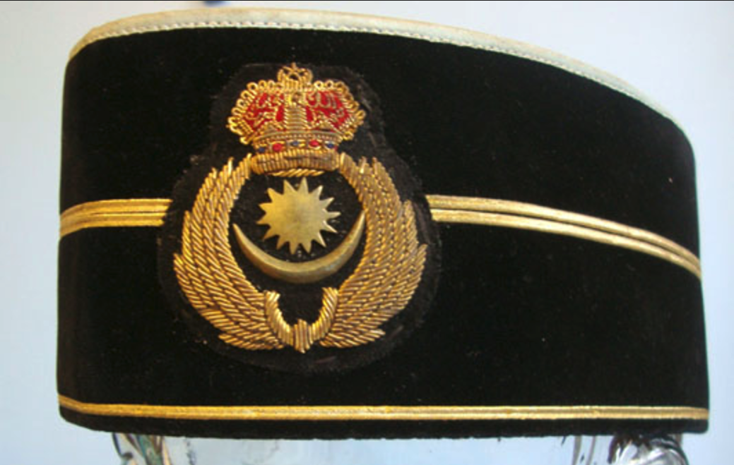 Original Royal Malaysian Air Force Songkok (Cap) & Original Cardboard Hat Bo