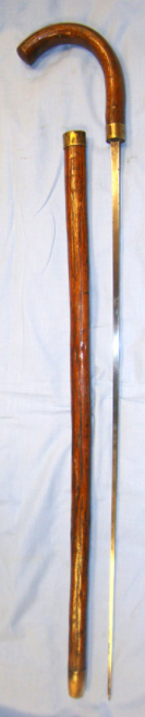 Victorian Customs Officer's Hawthorne Sword Stick By Mole Birmingham