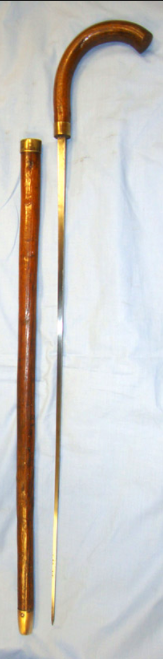 Victorian Customs Officer's Hawthorne Sword Stick By Mole Birmingham - Image 3 of 3