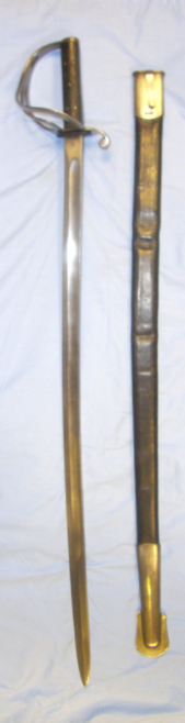 British 1850 Pattern Cavalry Trooper's Sword By Rodwell & Co With Leather Scabbard