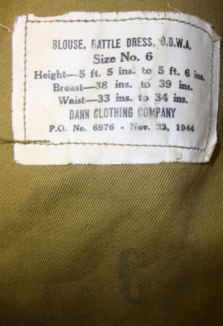 WW2 1944 Dated, 1940 Pattern, Lend Lease, Lance Corporal's Battledress Royal Army Ordnance Corps - Bild 2 aus 3