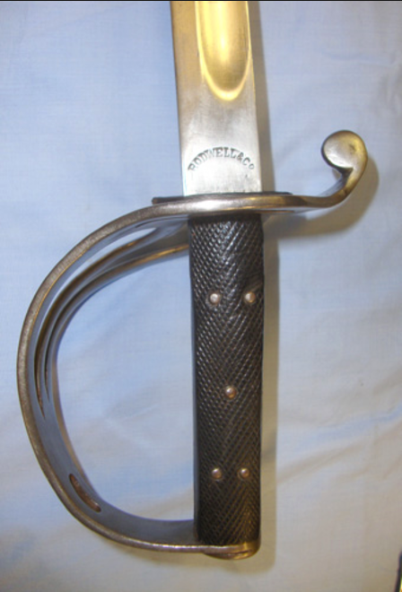 British 1850 Pattern Cavalry Trooper's Sword By Rodwell & Co With Leather Scabbard - Image 3 of 3