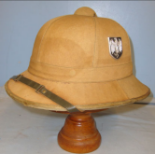 WW2 Era Nazi German DAK Africa Corps (Deutsches Afrikakorps) Double Decal Tropical Helmet