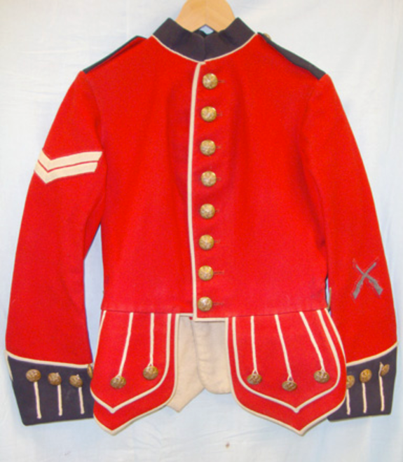 WW1 Period British Corporal's, Scarlet Doublet Front Tunic