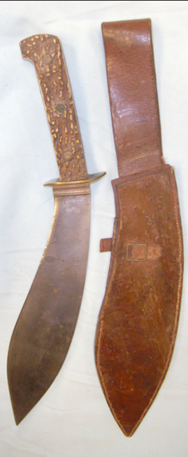 WW2 Chindit, Special Forces, Far East/ Burma Kukri Type Fighting Knife - Burma Market 12 M' EB' - Bild 3 aus 3