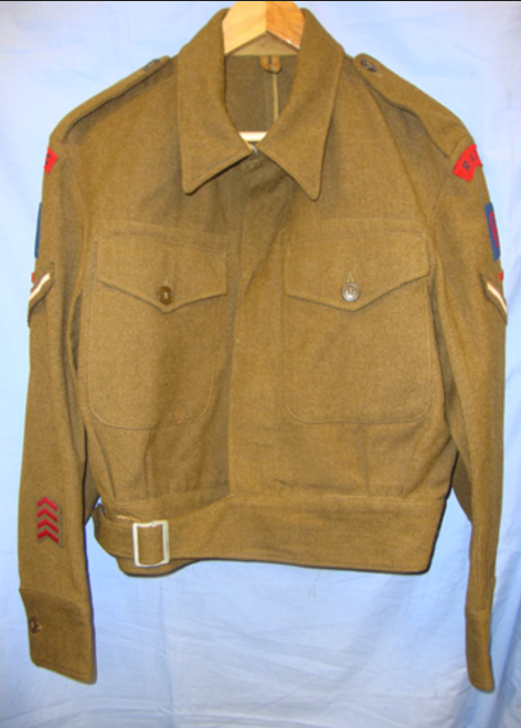 WW2 1944 Dated, 1940 Pattern, Lend Lease, Lance Corporal's Battledress Royal Army Ordnance Corps