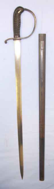 C1915 Gallipoli Turkish NCO's Sword with Etched Blade By Horster Solingen & Scabbard