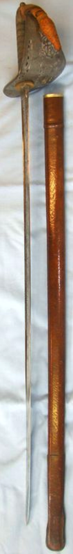 British 1827/97 Pattern Officer's Sword With Etched 1827 Pattern Blade