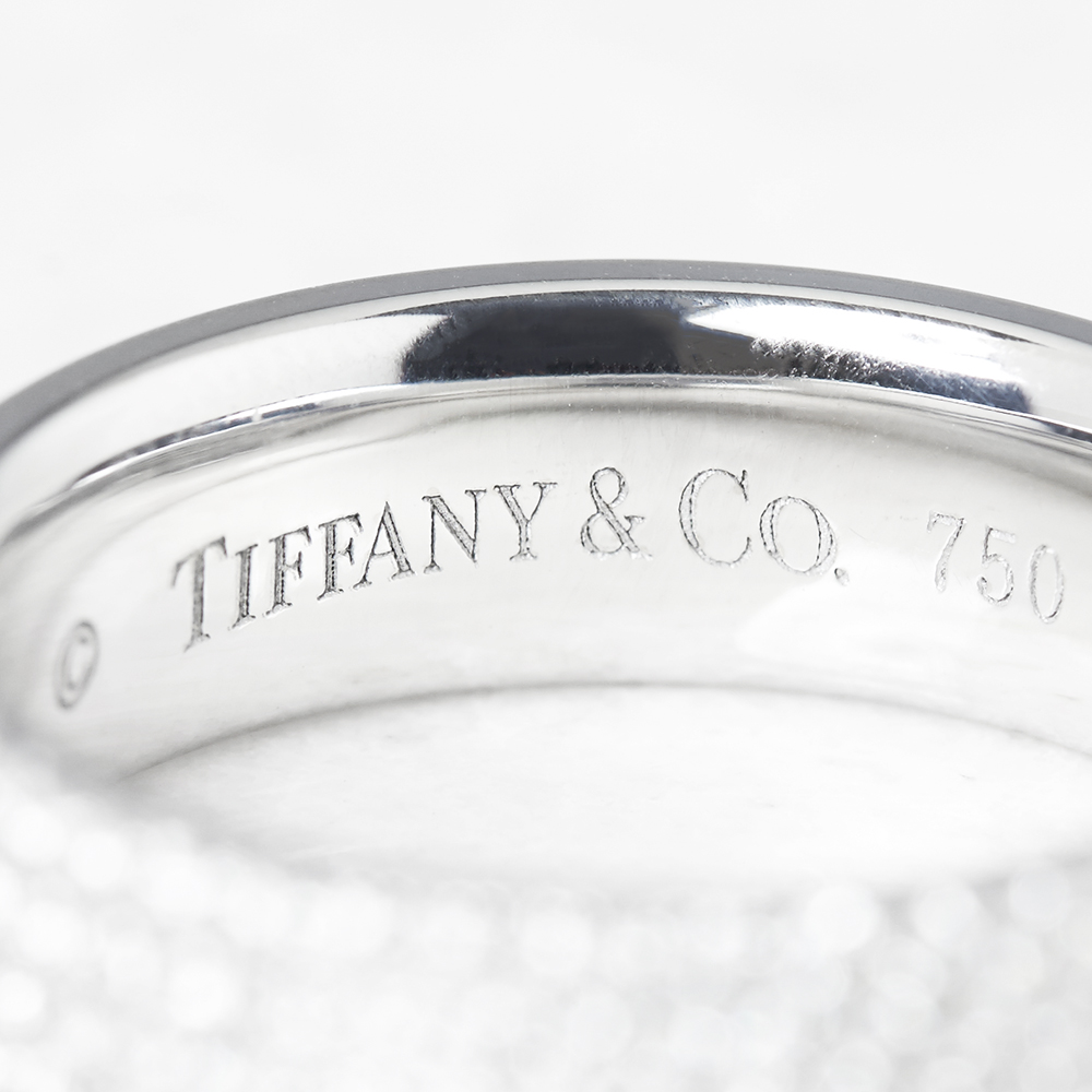 Tiffany & Co. 18k White Gold Five Row 0.90ct Diamond Metro Band - Image 6 of 8