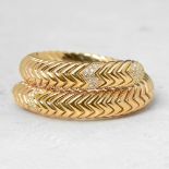 Bulgari 18k Yellow Gold 2.00ct Diamond Serpenti Bracelet