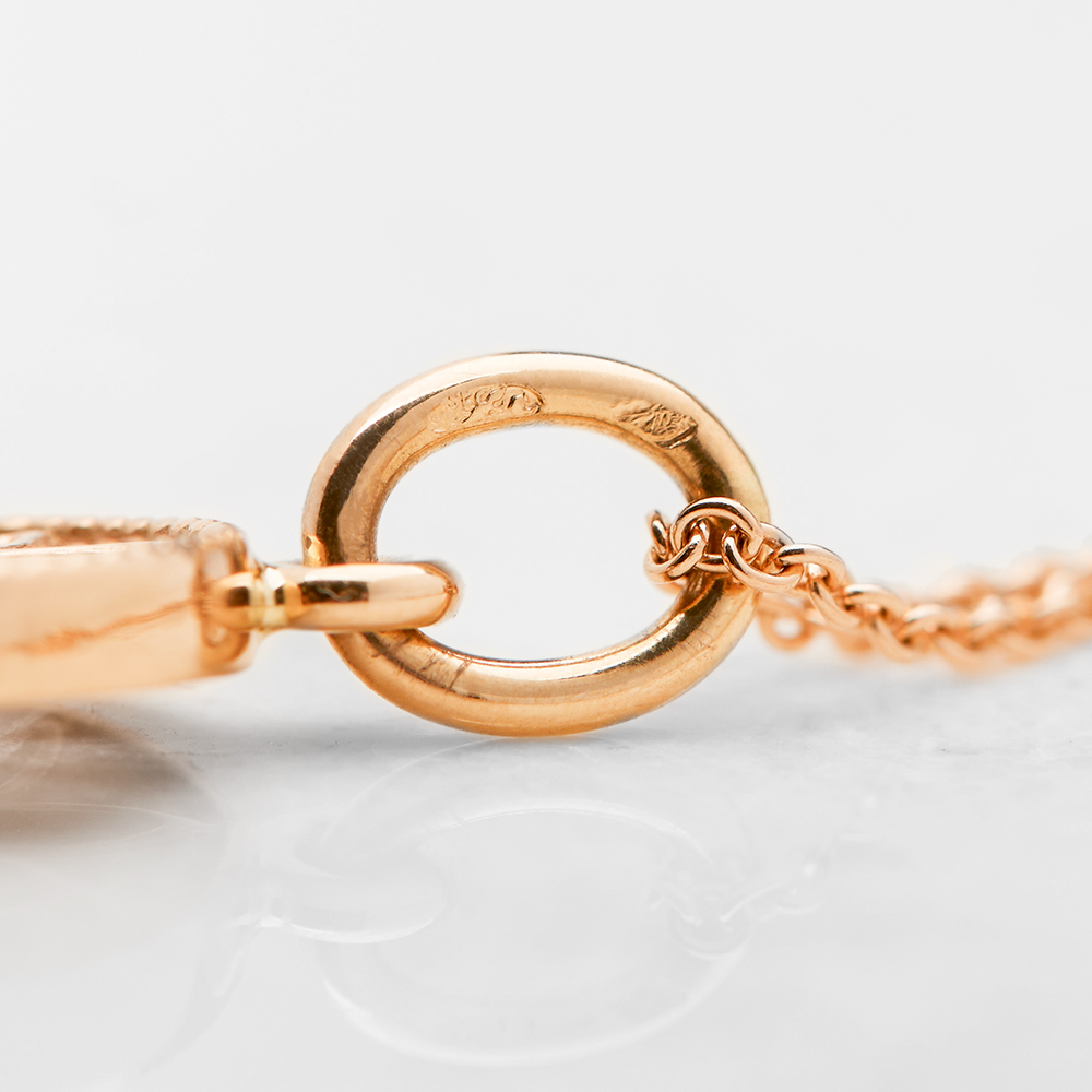 Tiffany & Co. 18k Rose Gold Daisy Key Pendant Necklace - Image 8 of 8