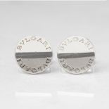 Bulgari Sterling Silver Cufflinks