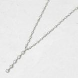 Tiffany & Co. Platinum 2.00ct Diamond Jazz T-Drop Necklace