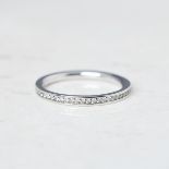 Unbranded 18k White Gold 0.25ct Diamond Half Eternity Ring