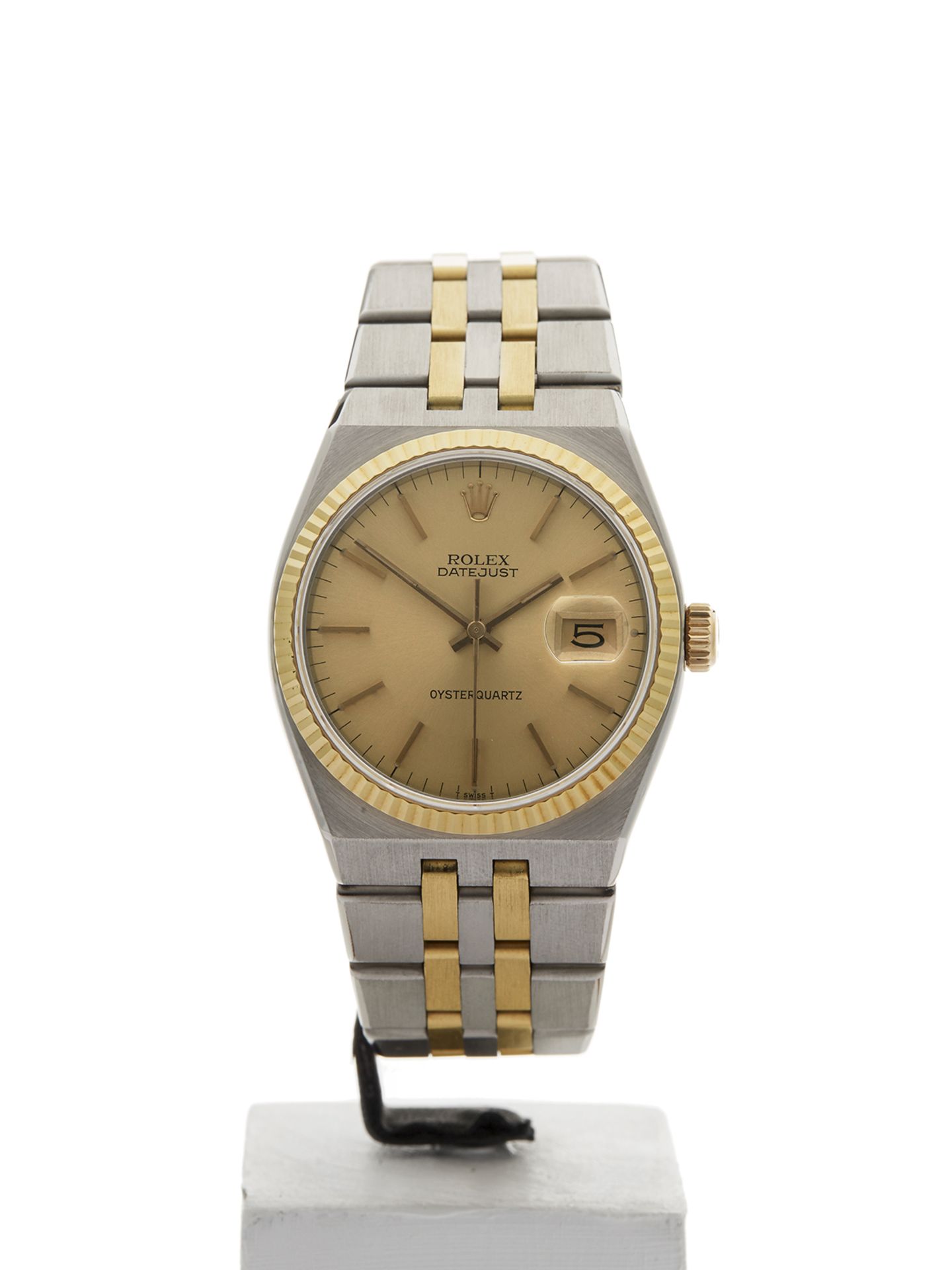 Rolex Oyster Quartz 36mm Stainless Steel & 18k Yellow Gold 17013 - Image 2 of 9