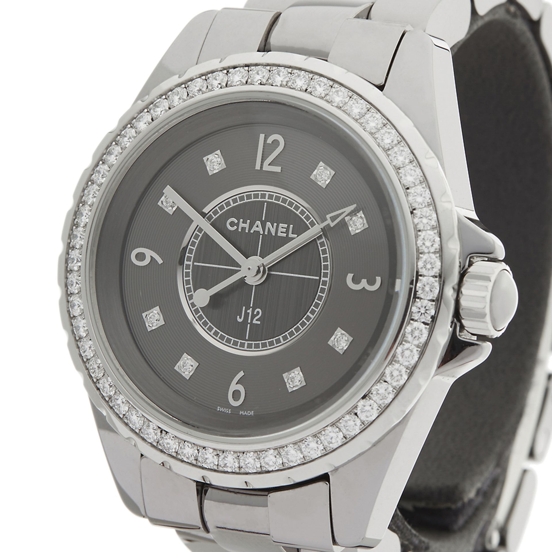 Chanel J12 Chromatic 33mm Grey Ceramic H2565 - Image 3 of 9