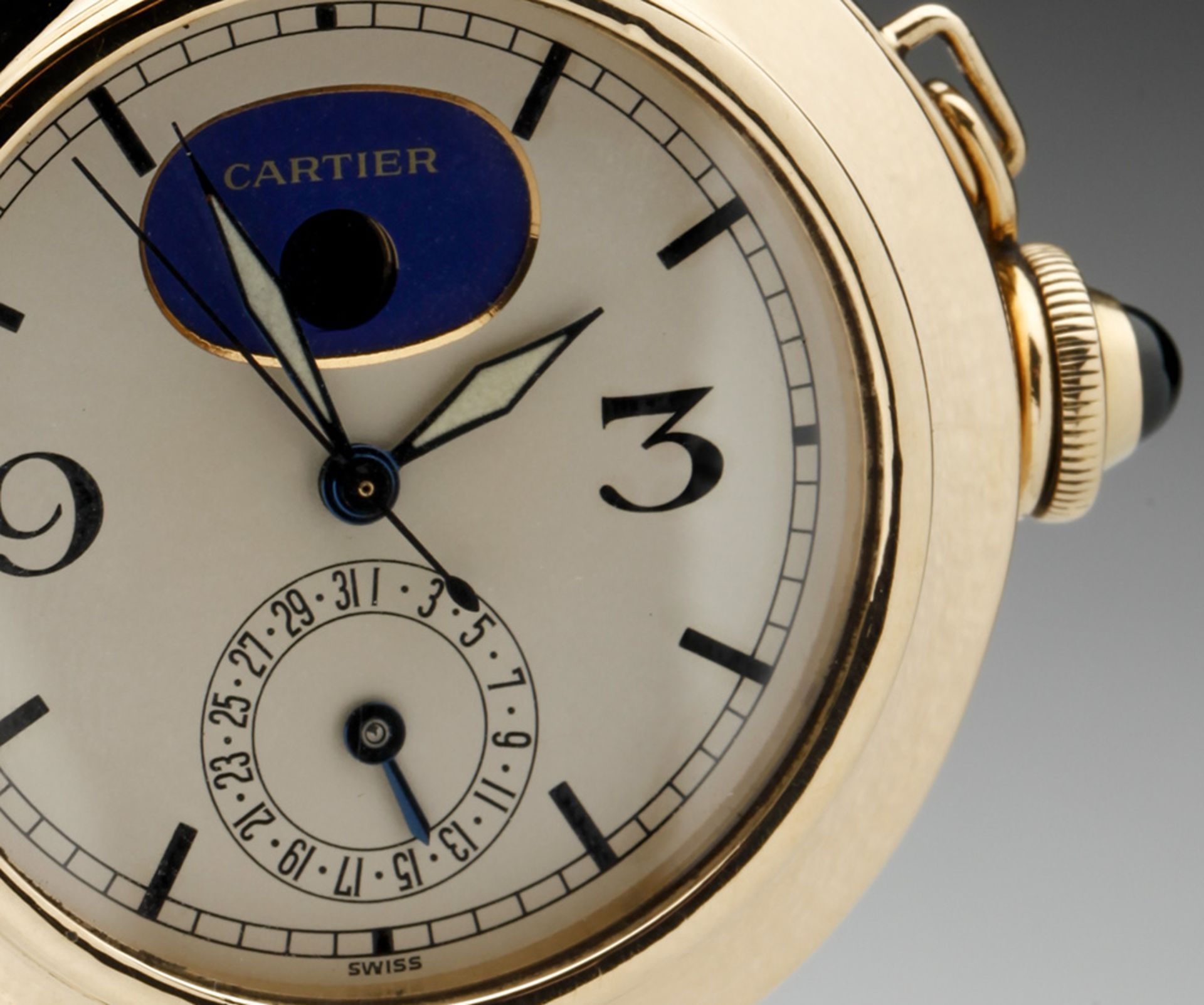 Cartier Pasha 38mm 18K Yellow Gold Calender Moonphase NON WORKING CONDITION - Image 5 of 9