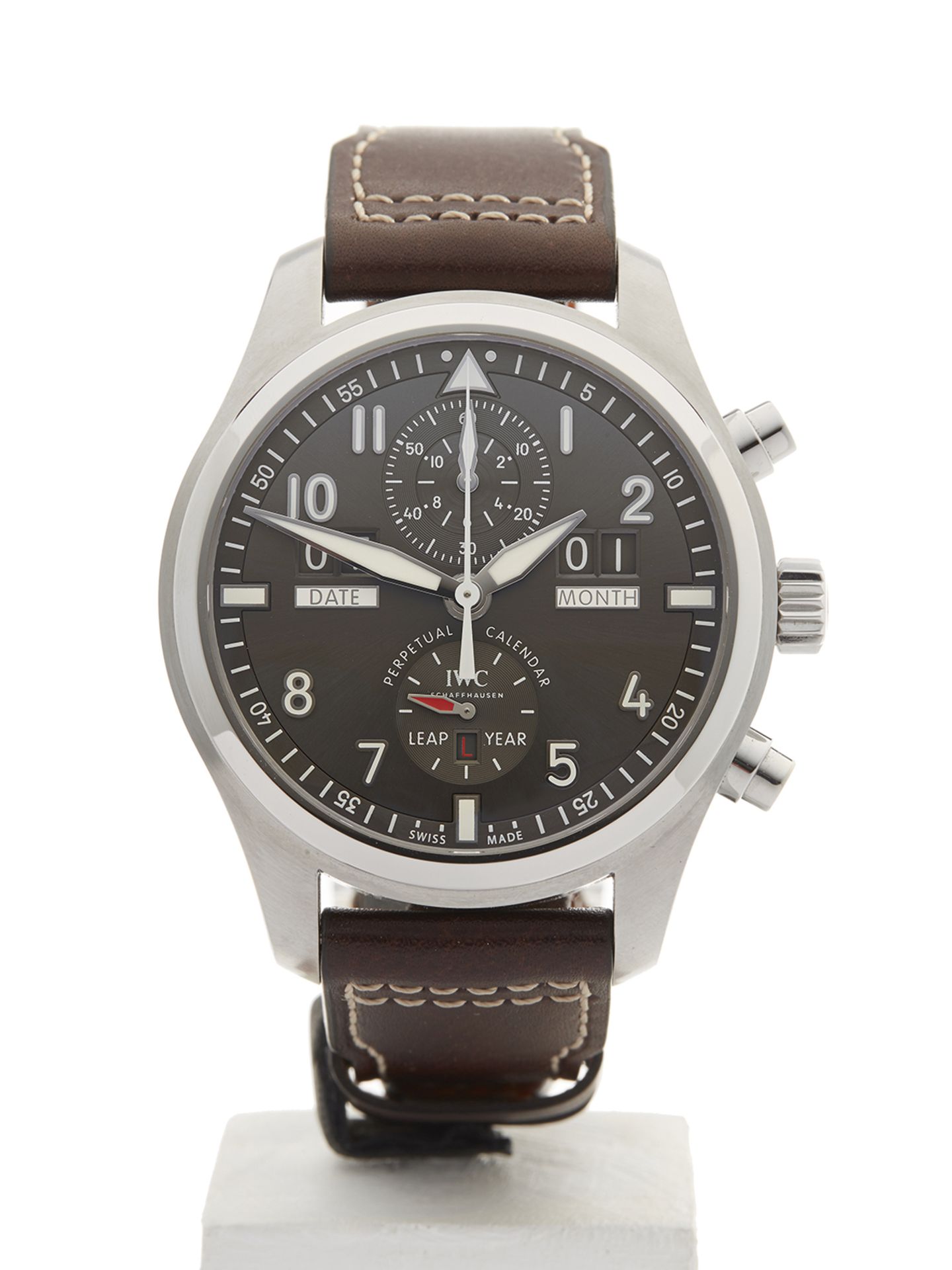 IWC Pilot's Chronograph Perpetual Calendar 46mm Stainless Steel IW379108 - Image 2 of 9