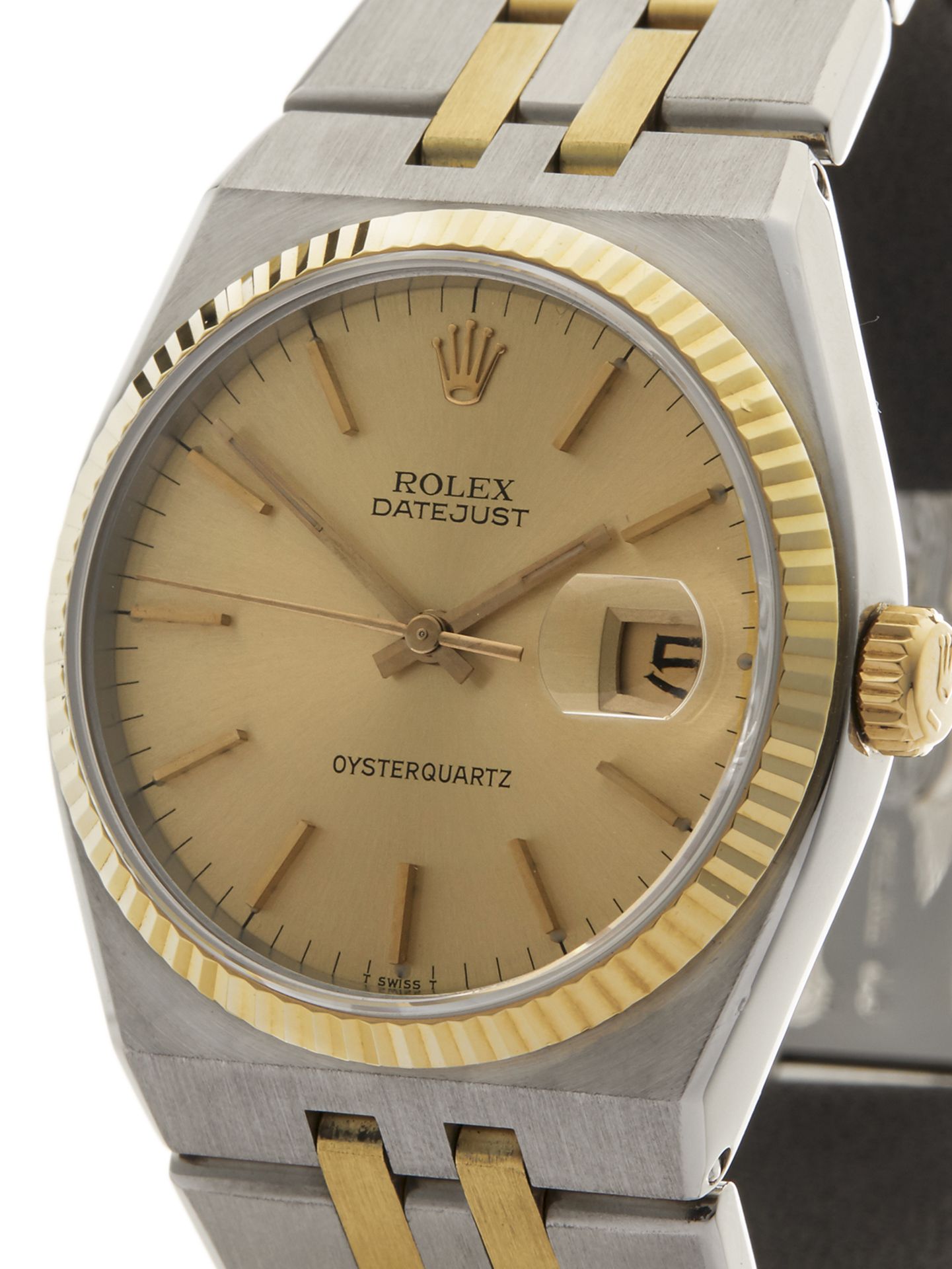 Rolex Oyster Quartz 36mm Stainless Steel & 18k Yellow Gold 17013 - Image 3 of 9