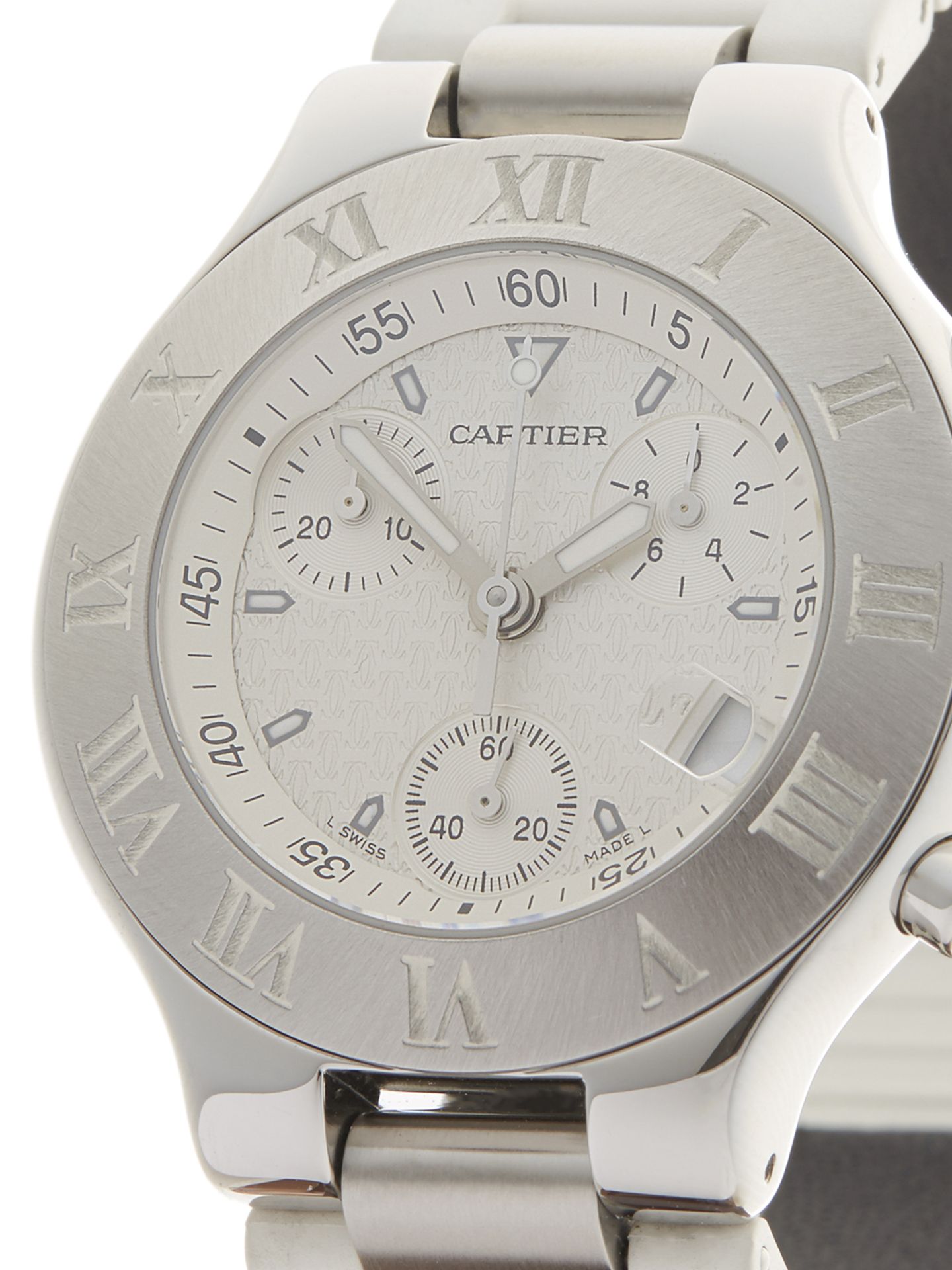 Cartier Must de 21 Chronoscaph 38mm Stainless Steel 2424 - Image 3 of 16