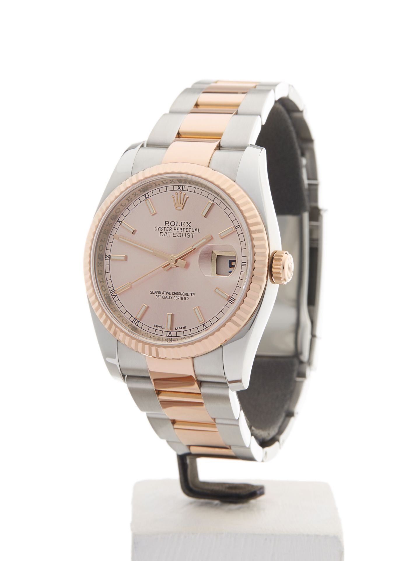 Rolex Datejust 36mm Stainless Steel & 18k Rose Gold 116231