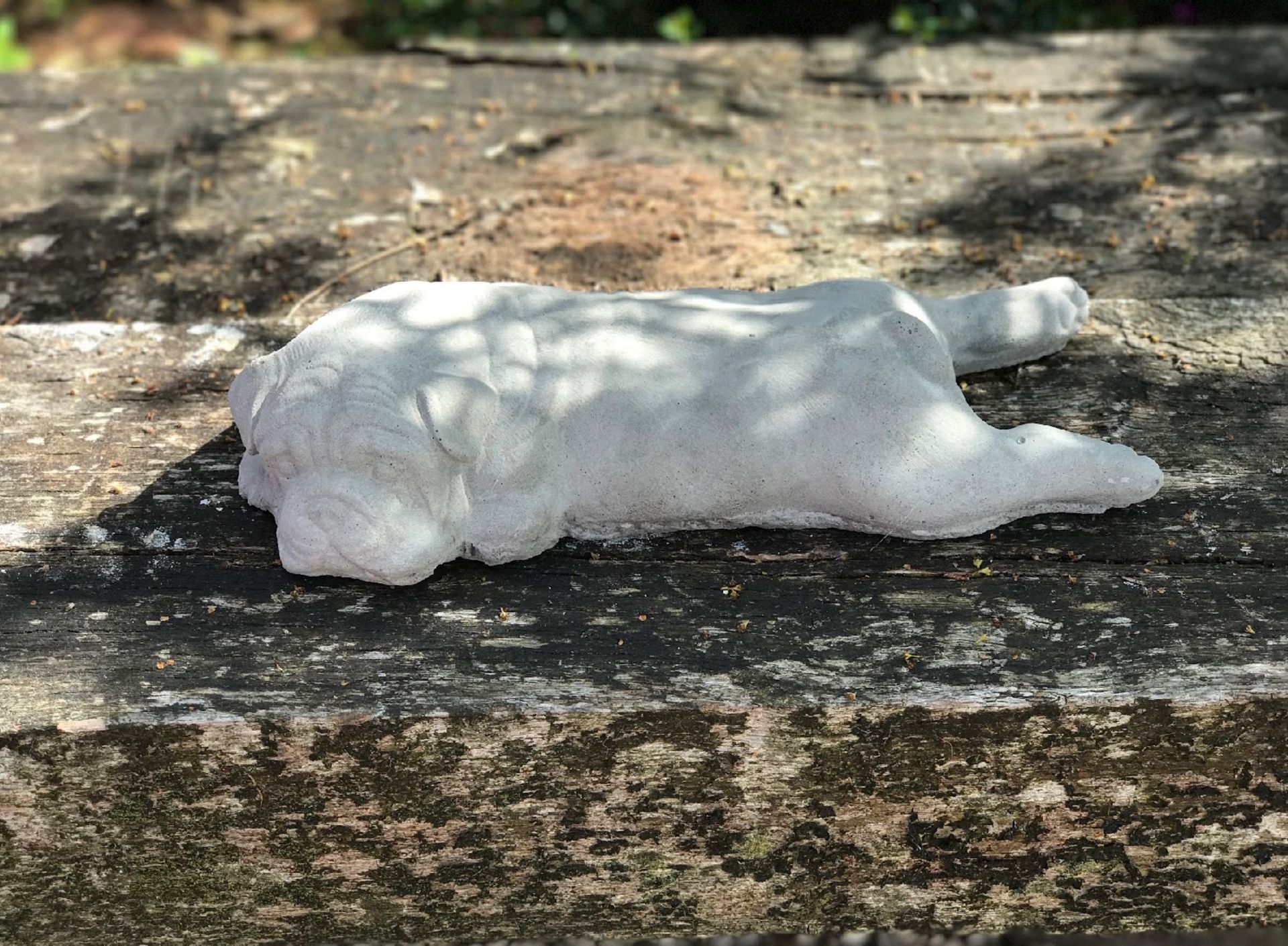 French Bulldog Puppy Lying Down Garden/Patio statue