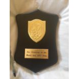 Austrian counter terrorism forces mahogany plaque from the Sir Christopher Lee militaria collection