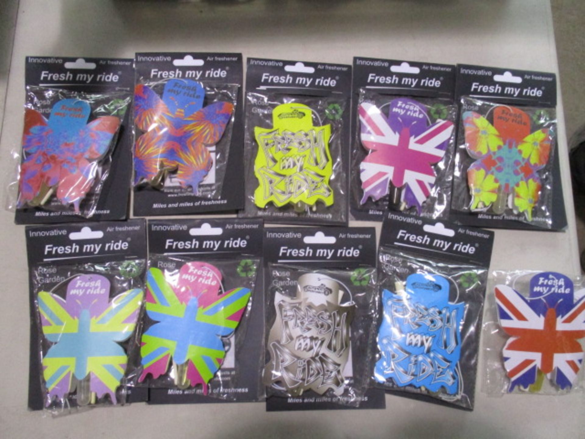 Approx 10 Pieces assorted design Fresh My Ride air fresheners
