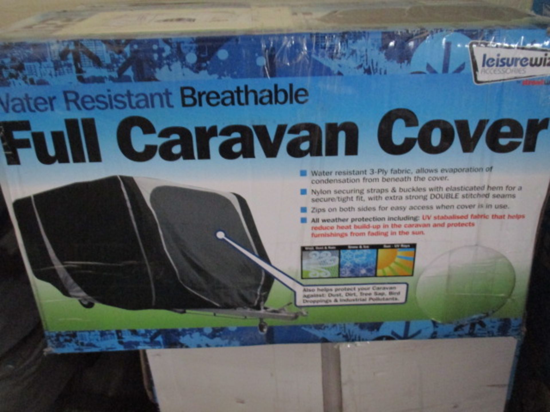 Full caravan cover size appx 17 - 19ft boxed rrp £99.99