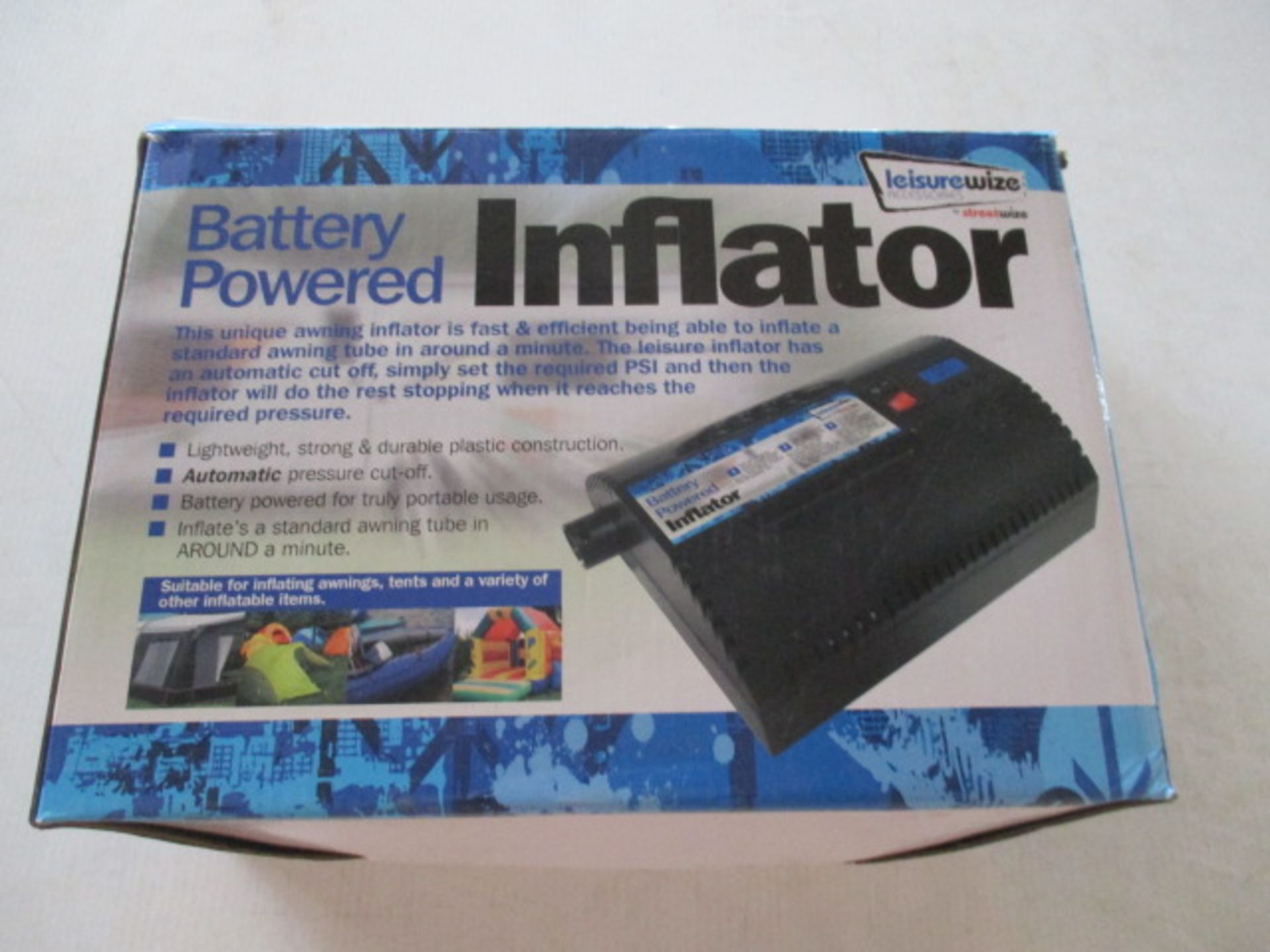 Sealed Battery Inflator unused boxed rrp £69.99.