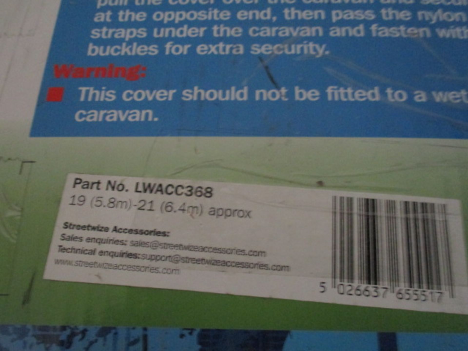 Full caravan cover size appx 19 - 21 ft boxed rrp £119.99 - Image 2 of 2