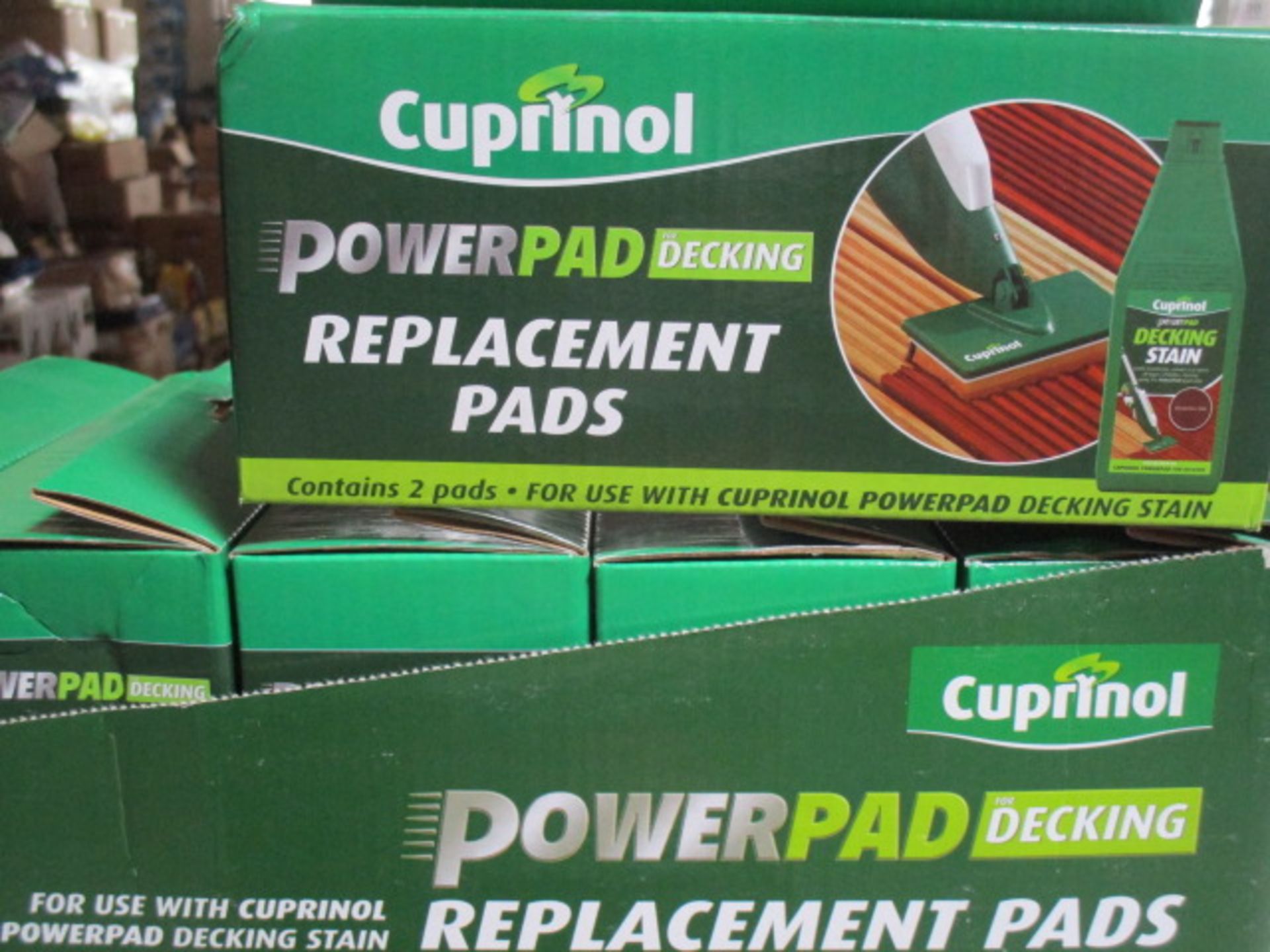 1 x Pallet to contain 80 Cartons of Cuprinol Power Pad replacement Pads - 6 packs of 2 per